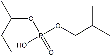 Phosphoric acid hydrogen 1-methylpropyl 2-methylpropyl ester Structure