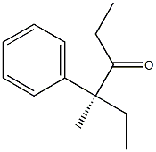 [S,(+)]-4-Methyl-4-phenyl-3-hexanone 구조식 이미지
