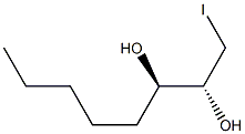 (1R,2R)-1-Iodomethylheptane-1,2-diol Structure