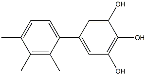 5-(2,3,4-Trimethylphenyl)benzene-1,2,3-triol 구조식 이미지