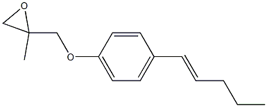 4-(1-Pentenyl)phenyl 2-methylglycidyl ether Structure