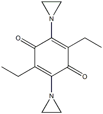 3,6-Diethyl-2,5-di(1-aziridinyl)-p-benzoquinone 구조식 이미지