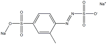 2-Methyl-4-(sodiosulfo)benzenediazosulfonic acid sodium salt 구조식 이미지