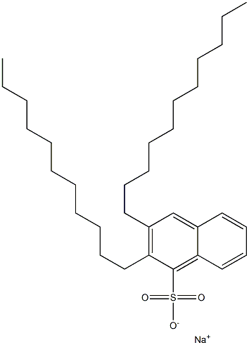 2,3-Diundecyl-1-naphthalenesulfonic acid sodium salt 구조식 이미지