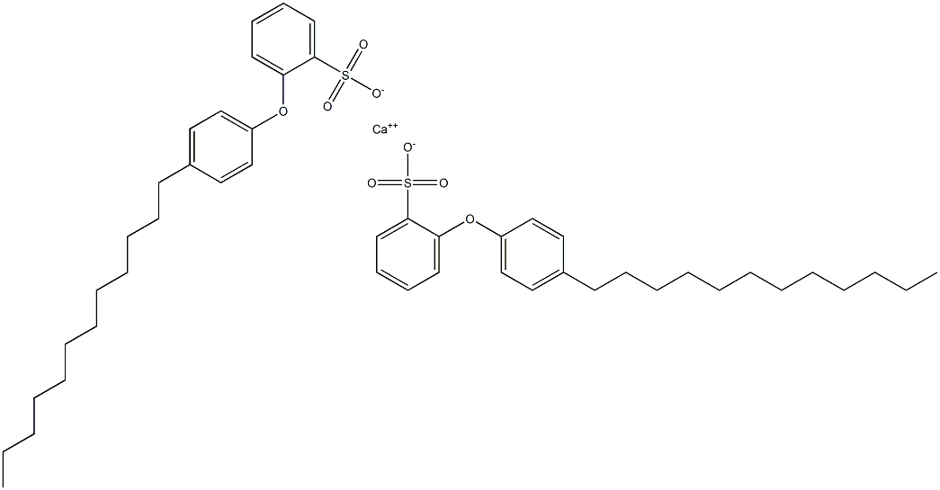 Bis[2-(4-dodecylphenoxy)benzenesulfonic acid]calcium salt Structure