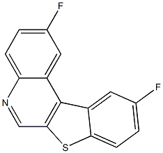 2,10-Difluoro[1]benzothieno[2,3-c]quinoline 구조식 이미지