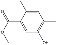 2,4-Dimethyl-5-hydroxybenzoic acid methyl ester 구조식 이미지