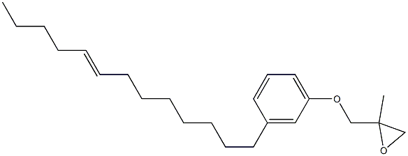 3-(8-Tridecenyl)phenyl 2-methylglycidyl ether Structure