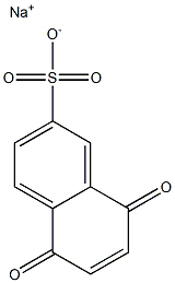 5,8-Dihydro-5,8-dioxo-2-naphthalenesulfonic acid sodium salt Structure