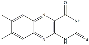 1,2-Dihydro-7,8-dimethyl-2-thioxobenzo[g]pteridin-4(3H)-one 구조식 이미지