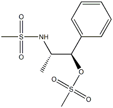 Methanesulfonic acid [(1R,2S)-2-[(methylsulfonyl)amino]-1-phenylpropyl] ester 구조식 이미지