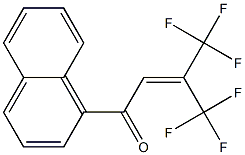 1-(1-Naphtyl)-4,4,4-trifluoro-3-trifluoromethyl-2-buten-1-one 구조식 이미지