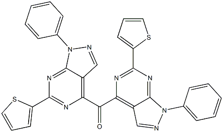 2-Thienyl(1-phenyl-1H-pyrazolo[3,4-d]pyrimidin-4-yl) ketone 구조식 이미지