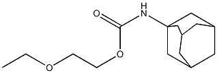 (Adamantan-1-yl)carbamic acid 2-ethoxyethyl ester 구조식 이미지