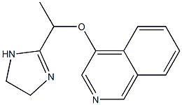 2-[1-(Isoquinolin-4-yloxy)ethyl]-2-imidazoline 구조식 이미지