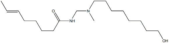 N-[[N-(8-Hydroxyoctyl)-N-methylamino]methyl]-6-octenamide Structure