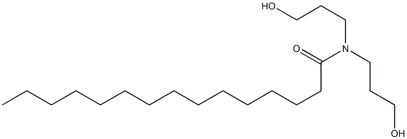 N,N-Bis(3-hydroxypropyl)pentadecanamide 구조식 이미지