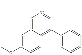2-Methyl-7-methoxy-4-phenylisoquinoline-2-ium 구조식 이미지
