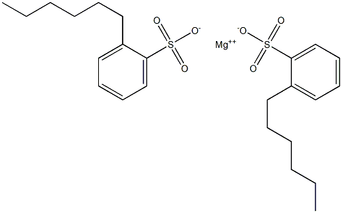 Bis(2-hexylbenzenesulfonic acid)magnesium salt Structure