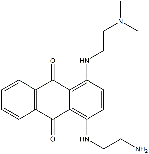 4-[(2-Aminoethyl)amino]-1-[[2-(dimethylamino)ethyl]amino]-9,10-anthraquinone 구조식 이미지