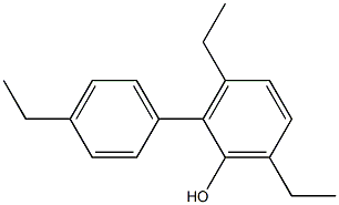 3,6-Diethyl-2-(4-ethylphenyl)phenol 구조식 이미지