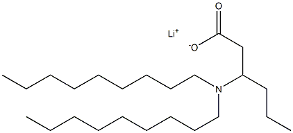 3-(Dinonylamino)hexanoic acid lithium salt 구조식 이미지