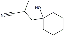 3-(1-Hydroxycyclohexyl)-2-methylpropiononitrile Structure