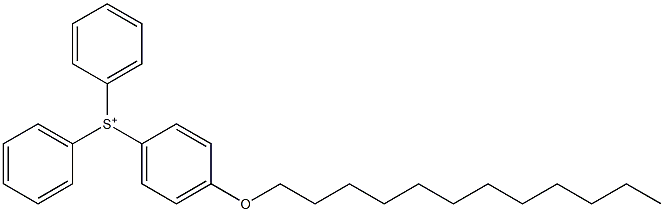 [4-(Dodecyloxy)phenyl]diphenylsulfonium 구조식 이미지