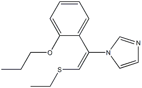 1-[(E)-2-Ethylthio-1-[2-(propoxy)phenyl]ethenyl]-1H-imidazole Structure