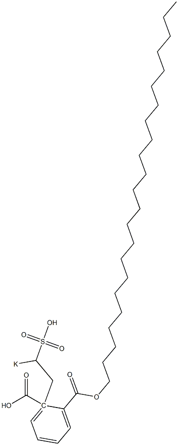 Phthalic acid 1-tricosyl 2-(2-potassiosulfoethyl) ester Structure