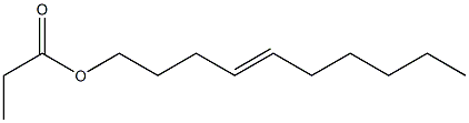 Propionic acid 4-decenyl ester Structure