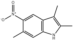 2,3,6-Trimethyl-5-nitro-1H-indole Structure