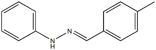 1-Phenyl-2-(4-methylbenzylidene)hydrazine Structure