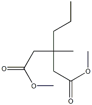 3-Methyl-3-propylglutaric acid dimethyl ester 구조식 이미지