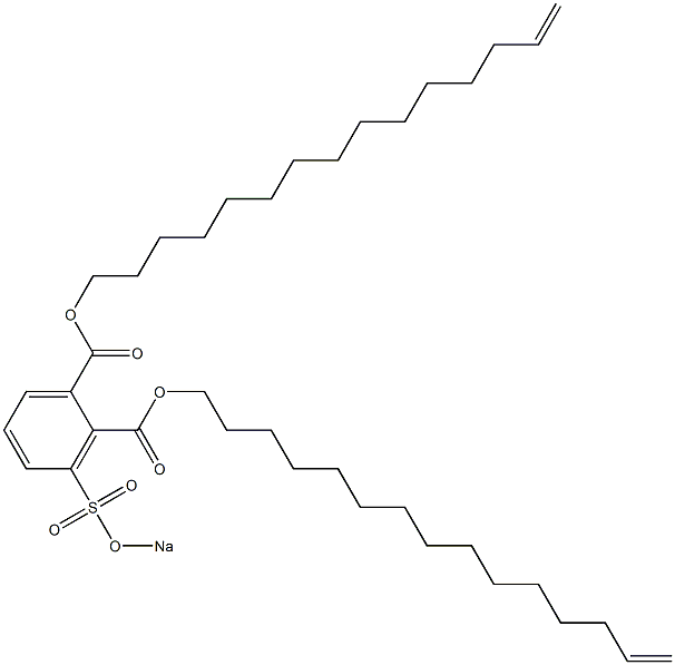 3-(Sodiosulfo)phthalic acid di(14-pentadecenyl) ester Structure