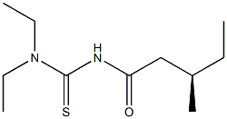 (-)-1,1-Diethyl-3-[(R)-3-methylvaleryl]thiourea 구조식 이미지