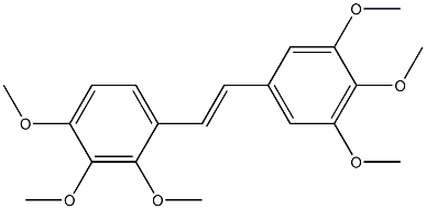 (E)-2,3',3,4,4',5'-Hexamethoxystilbene 구조식 이미지