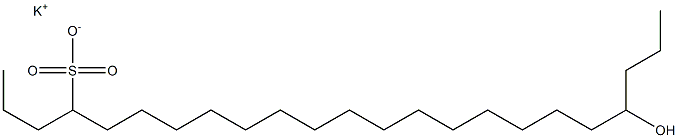 20-Hydroxytricosane-4-sulfonic acid potassium salt 구조식 이미지