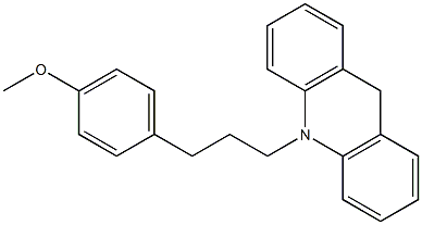 10-[3-(4-Methoxyphenyl)propyl]-9,10-dihydroacridine 구조식 이미지