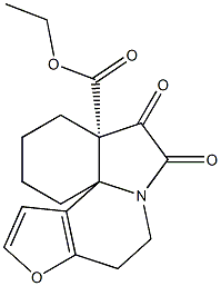 (2'S)-2',3-Oxalylspiro[7-oxa-3-azabicyclo[4.3.0]nona-1(6),8-diene-2,1'-cyclohexane]-2'-carboxylic acid ethyl ester 구조식 이미지