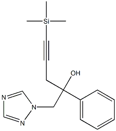 1-(Phenyl)-1-[3-(trimethylsilyl)-2-propynyl]-2-(1H-1,2,4-triazol-1-yl)ethanol Structure