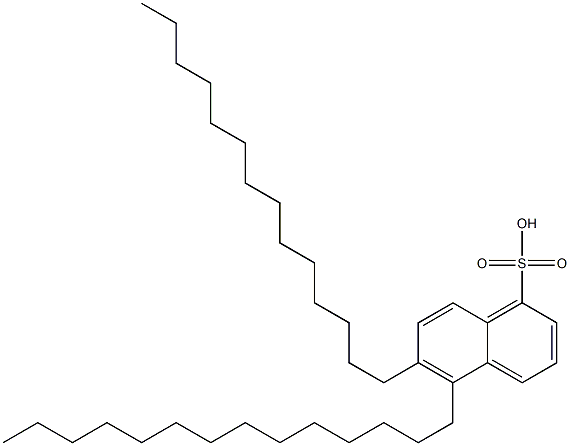 5,6-Ditetradecyl-1-naphthalenesulfonic acid 구조식 이미지