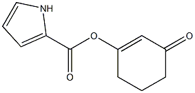 1H-Pyrrole-2-carboxylic acid 3-oxocyclohexa-1-enyl ester 구조식 이미지