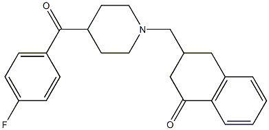 3-[4-(4-Fluorobenzoyl)piperidinomethyl]tetralin-1-one 구조식 이미지