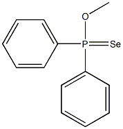Diphenylphosphinoselenoic acid O-methyl ester 구조식 이미지