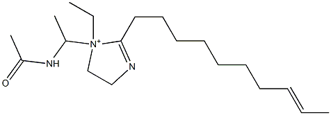 1-[1-(Acetylamino)ethyl]-2-(8-decenyl)-1-ethyl-2-imidazoline-1-ium Structure