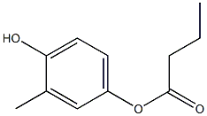 Butyric acid 4-hydroxy-3-methylphenyl ester 구조식 이미지
