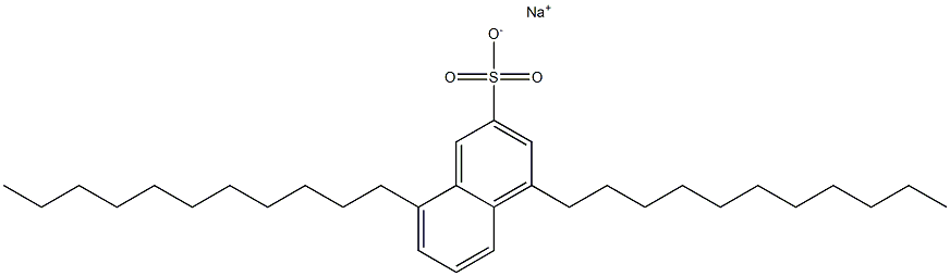 4,8-Diundecyl-2-naphthalenesulfonic acid sodium salt Structure