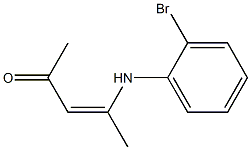 4-(2-Bromophenylamino)3-penten-2-one Structure