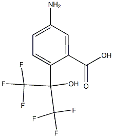 5-Amino-2-[1-hydroxy-1-(trifluoromethyl)-2,2,2-trifluoroethyl]benzoic acid Structure